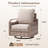 Corion All Weather Wicker Outdoor Rocker Swivel Patio Chair With Cushions