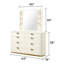 Commode 8 tiroirs La Pierre Modern Style