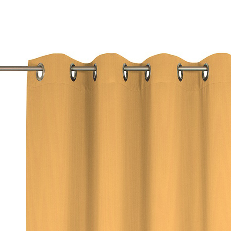 Uni Collection Room Darkening Curtain, 142cm wide x 375cm high, Yellow
