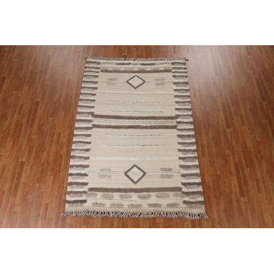 One-of-a-Kind 5'8" X 8'2" New Age Wool Area Rug in