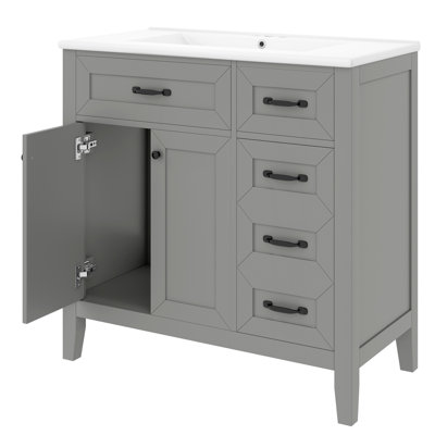 36" Bathroom Vanity with Sink Combo