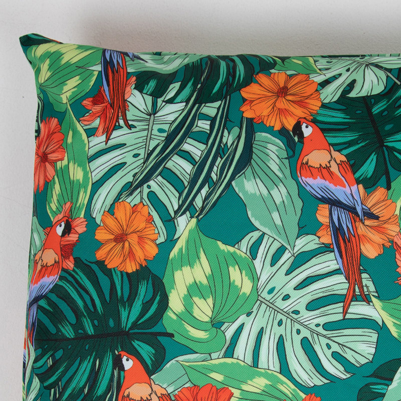 Parrot Indoor-Outdoor Cushion, Multicolour