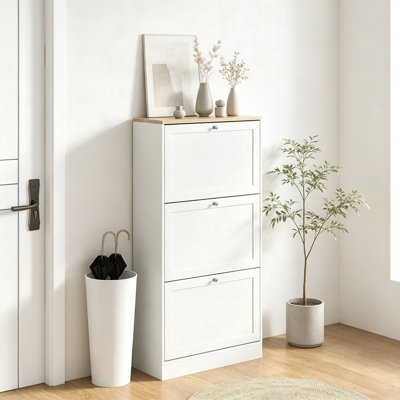 18 Pair Shoe Storage Cabinet