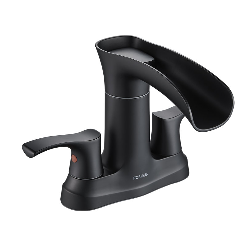 Center set Bathroom Faucet, Black