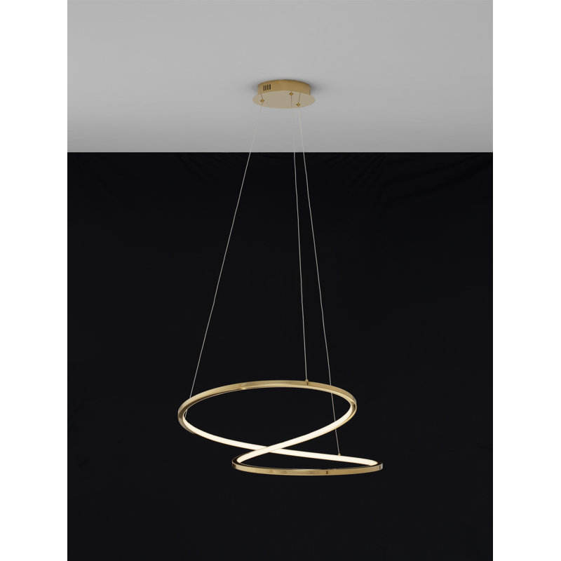 1 - Light Gold LED Unique/Statement Pendant