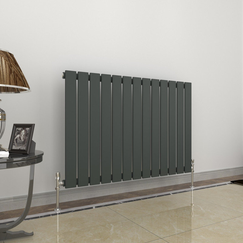 Radiators Radiator, Matt Grey, 600x884mm Single