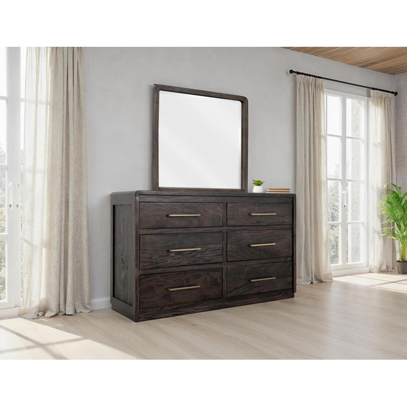 Commode 6 tiroirs Dark Mezquite
