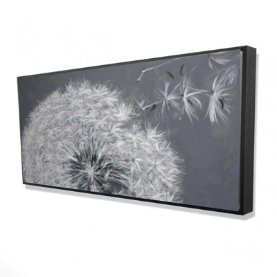 Blowing dandelion - 24"x48" Framed canvas