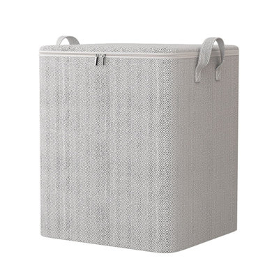  Storage Bins with Lids & Reinforced Handles, Closet Organizers and Storage, Clothes Storage Bags or Moving Packing Bags, Storage Basket Containers for Blanket, Comforter, Pillow, Bedding