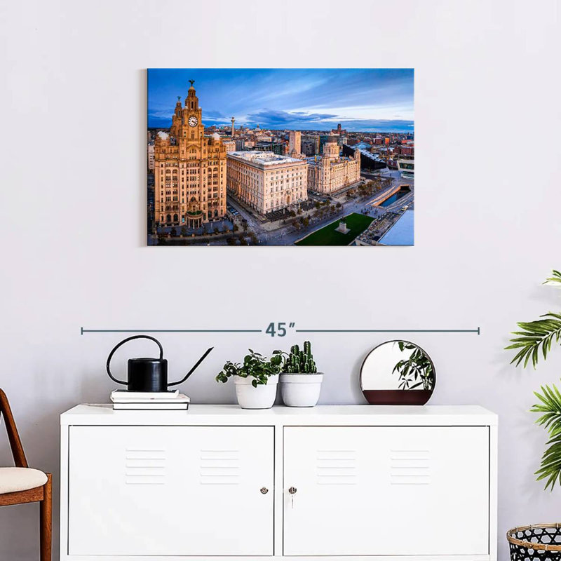 Paysage urbain de Manchester, H 20 po x l 30 po