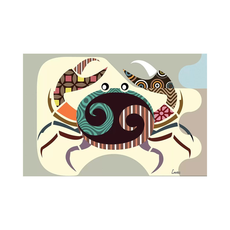 «Cancer Zodiac» par Lanre Studio, impression sur toile tendue, H 26 po x l 40 po x 1,5 po