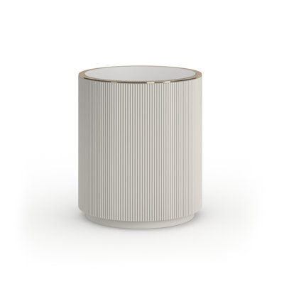 Love Round End Table - Dark Chocolate