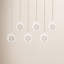 Ornements de boule en verre transparent avec motif de flocon de neige des Fêtes-1376534803