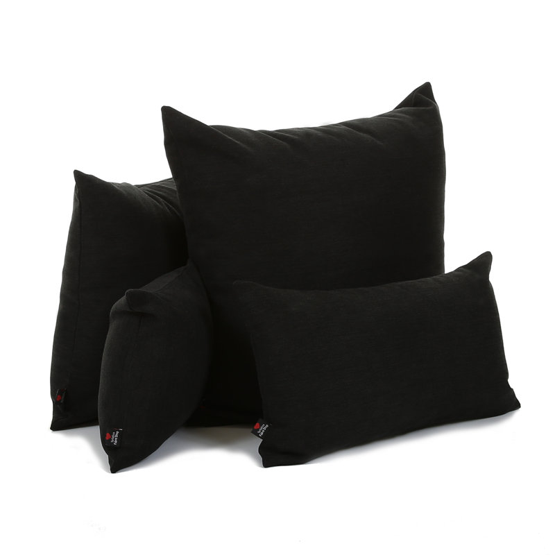 Mtecombe Square Cushion, 43 x 43cm, Black
