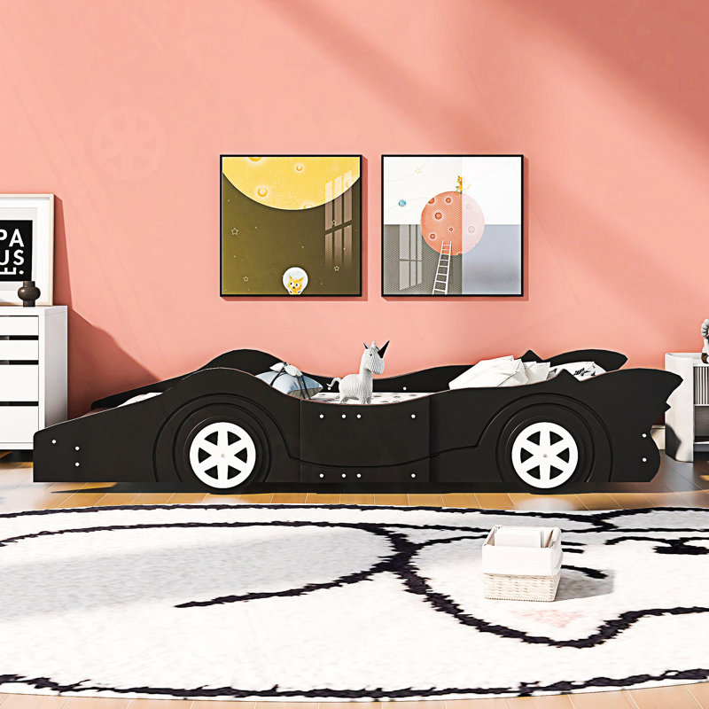 Lit plateforme simple avec roulettes