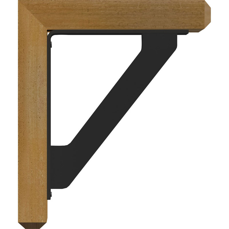 Craftsman 4" Triple Brace Ironcrest Bracket, 14"H x 11 1/2"D, 3 1/2"W x 2"T Western Red Cedar (Smooth)