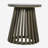 Outdoor Acacia Wood Patio Side Table, Round Coffee Table for Backyard, Lawn, Balcony,Grey Finish-2131688202