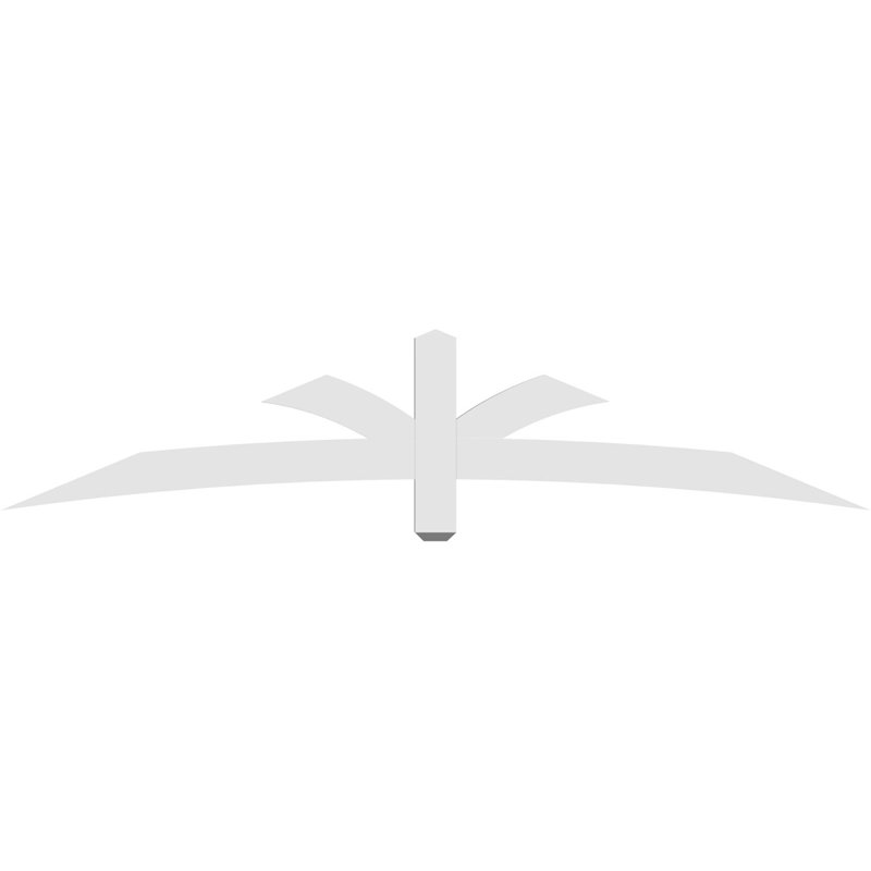 Support pour pignon Davenport, H 17,5 po x l 84 po (pas: 5/12), P 2 po x F 4 po, Signature uréthane