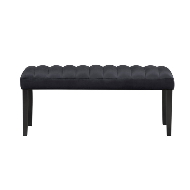 Lileigh Microfiber / Microsuede Upholstered Bench