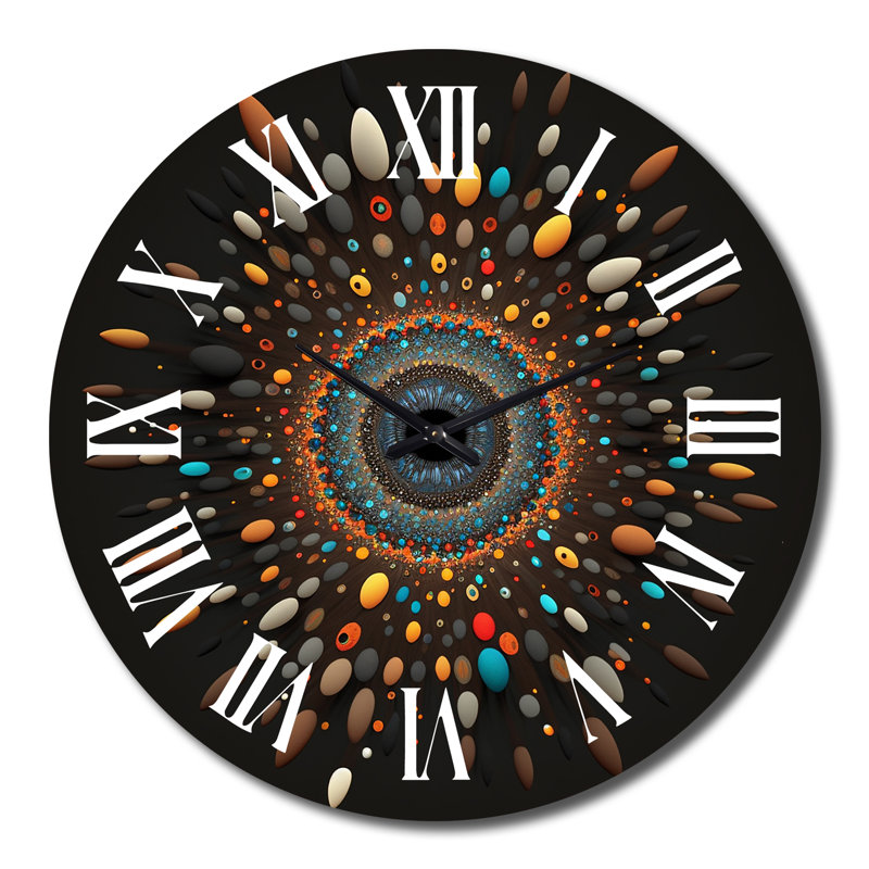 Horloge murale en métal Sighild, Grand