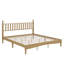 Base de lit en bois avec tête de lit en forme de gourde, lit plateforme avec support en lattes de bois-75044926