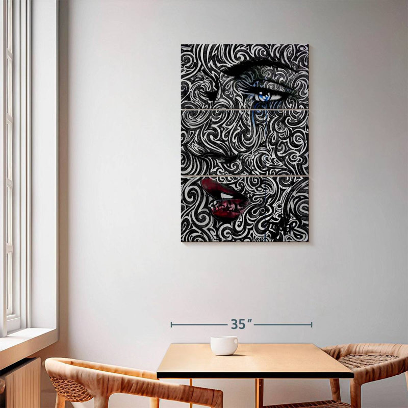 Leisha Engraved, 57" H x 36" W