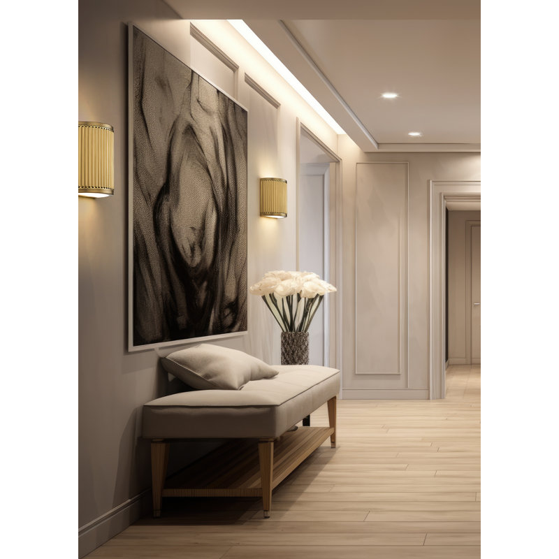 Laursen 1 Light Wall Sconce in Modern, Gold
