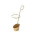 Porte-parapluie élégant en métal doré, 13,4 x 9,1 x 26,4 pouces | Fabrication 100% durable en métal | Conception élégante et fonctionnelle pour le vestibule ou le bureau, garde les parapluies organisés et accessibles-1819073433