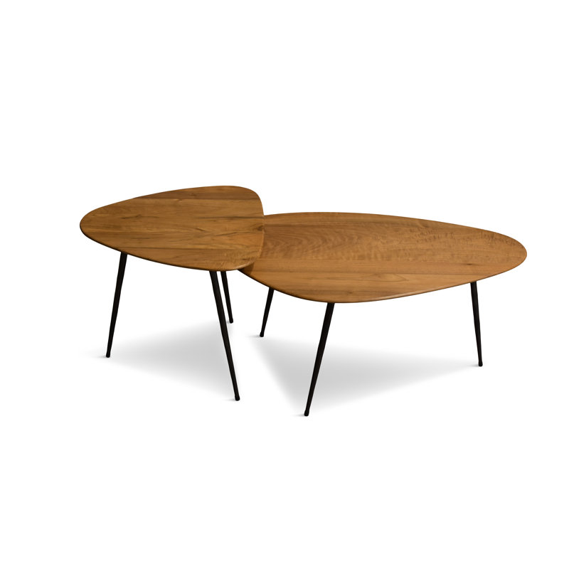 Table basse Brooxie, Noyer clair