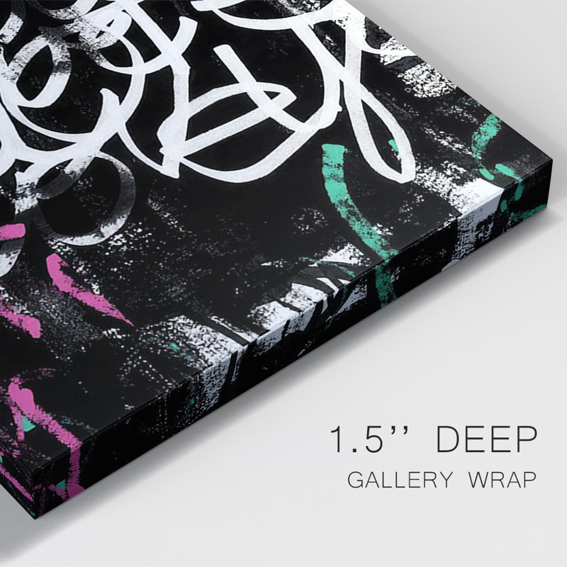 Graffiti Scribe I On Canvas Print