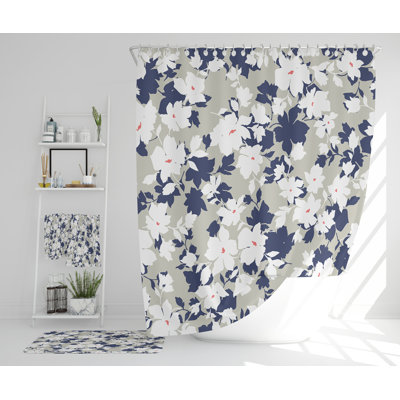 Naydia Polyester Shower Curtain Set