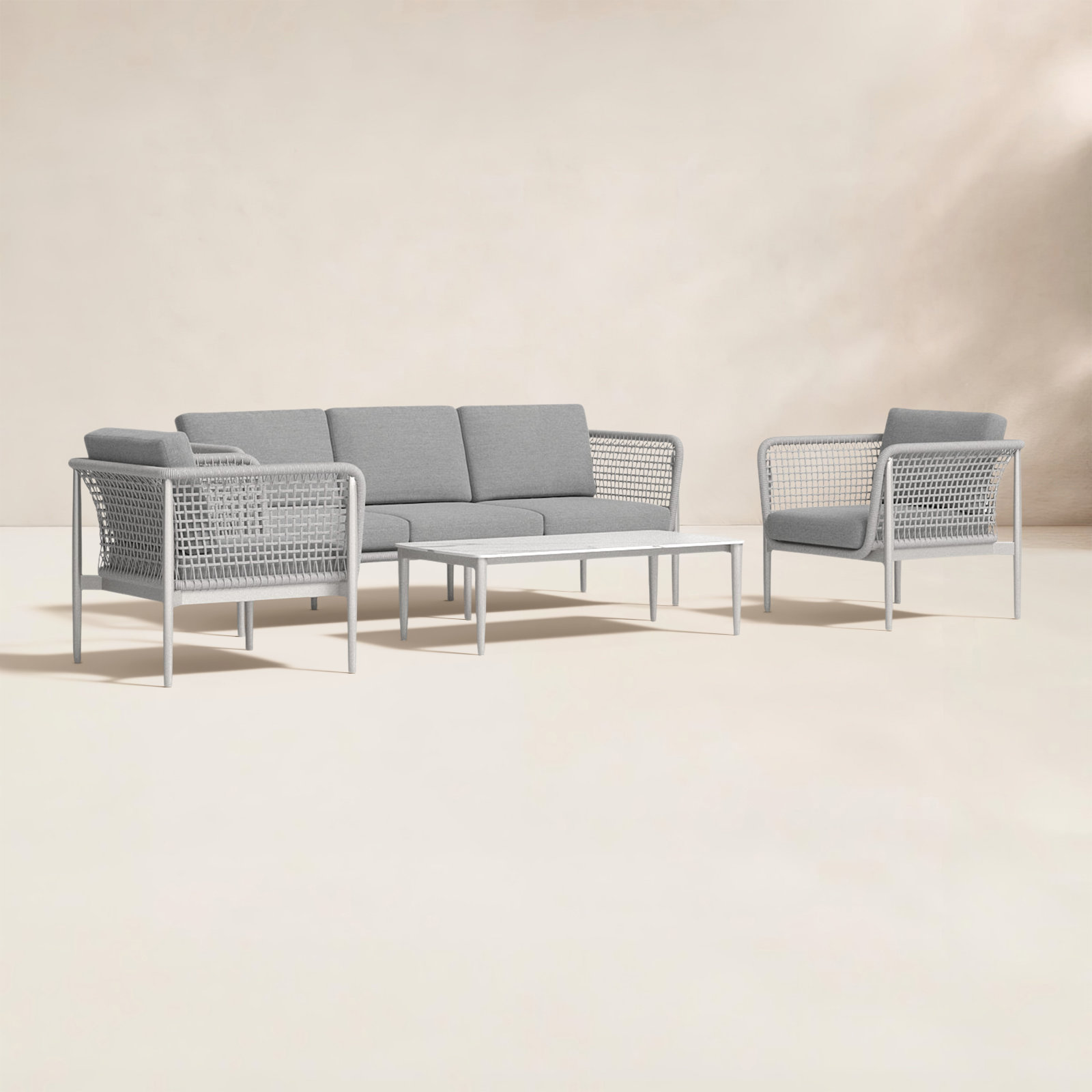 Buffolino 5 - Person Patio Conversation Set with Cushions