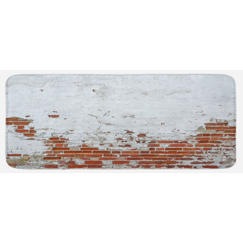 Tapis de cuisine mural brique