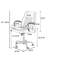 Chaise de bureau en similicuir noir-282148406