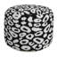 Pouf rond 18 po à imprimé animal