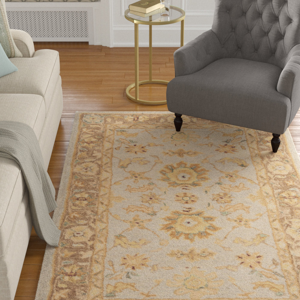 Tingley Hand Tufted Wool Pile Oriental Rug Charlton Home® Rug 