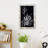 Wood Frame Chalkboard Sign W/ Easel Stand