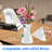 LEGO Flower Vase, Compatible With LEGO Bricks, Suitable For LEGO Bouquet Building Set, White