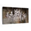 Ensemble de 3 pièces de vieux lustre en cristal sur toile Old-846144500