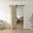 80''H Embossing Knotty Pine Wood Bi- Fold Barn Door With Hardware Kit-97865906-97865903
