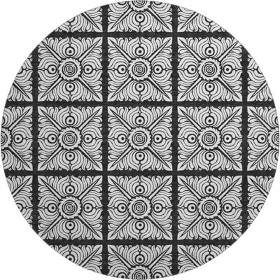 Premium Machine Washable Prisco Black Rug