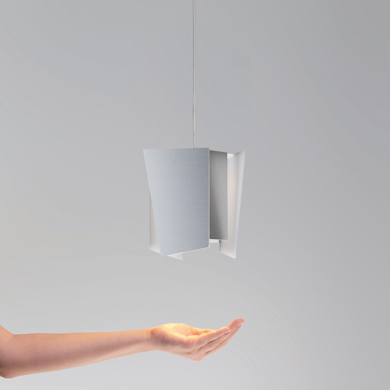 Levis 1 - Light LED Pendant, Brushed Aluminum, 2700K (Dry)