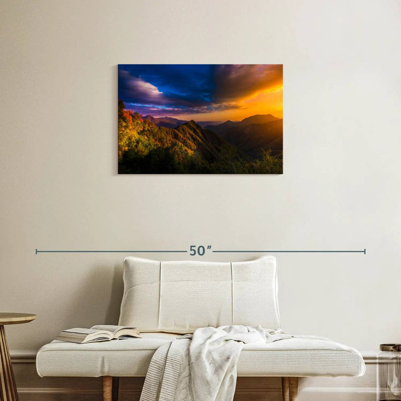 Alvord Sunset At Sequoia National Park, 20" H x 30" W