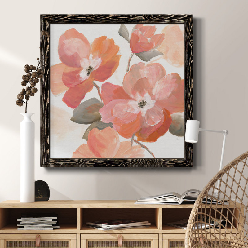 " Grateful Heart Greenery ", Black, 17" H x 17" W x 1" D