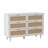 Spacious 6-Drawer Rattan Storage Cabinet, Ideal For Organizing And Decorating Bedrooms And Living Rooms In White