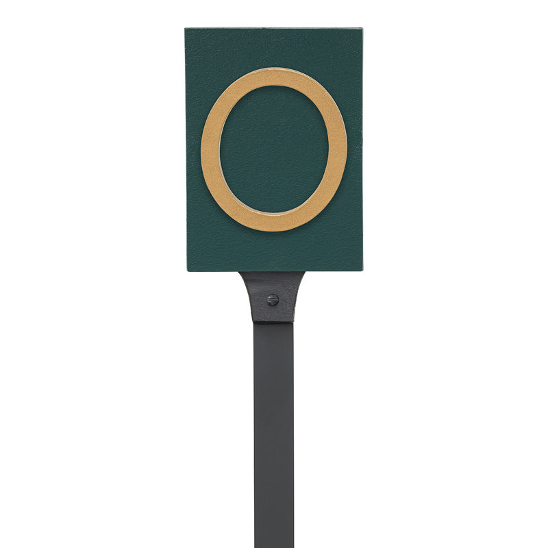 Rectangle pour pelouse, Vert chasseur / or, Oui