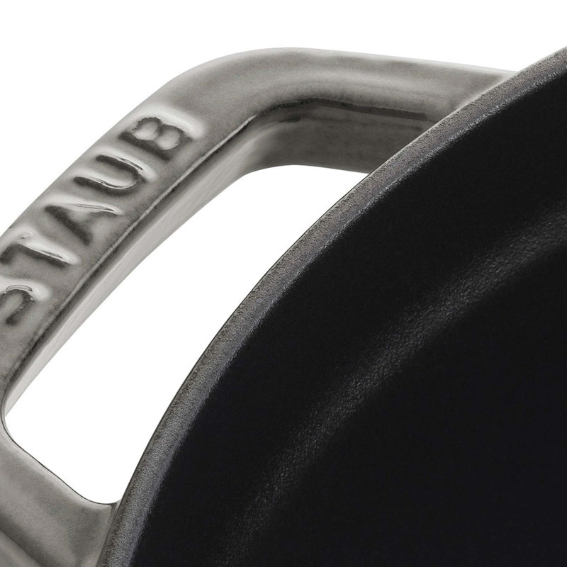 La Cocotte Cast Iron Round Cocotte, Graphite Gray, 7 quarts