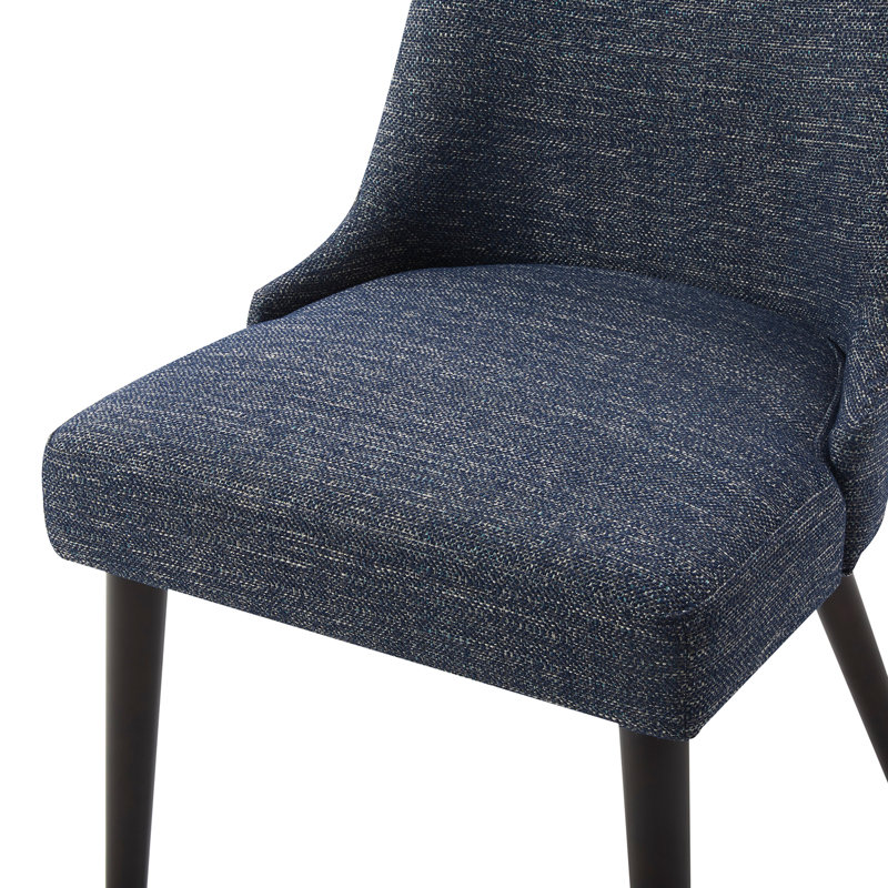 Brently Upholstered Dining Chair, Dark Blue
