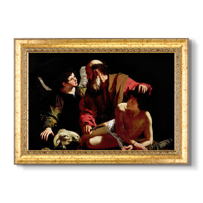 Le Sacrifice d'Isaac (version Uffizi), v. 1603 - Caravage - Toile avec cadre sur mesure
