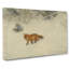 Fox In The Snow Vol.8 by Bruno Liljefors - Wrapped Canvas-61855236